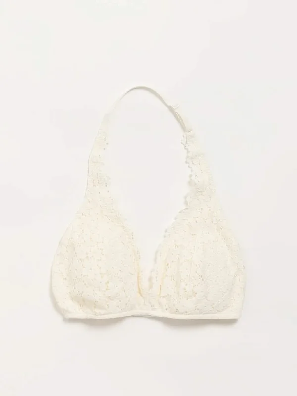 Superstar Off-White Lace Bra