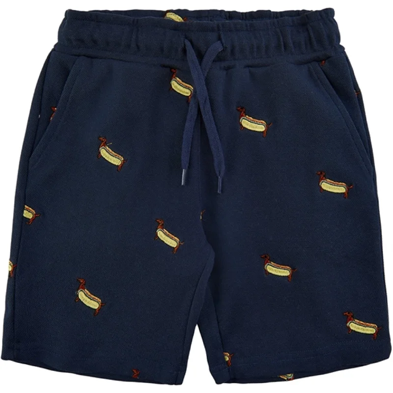 Belted Women Shorts to Enhance the WaistlineTHE NEW Navy Blazer Fyler Sweatshorts