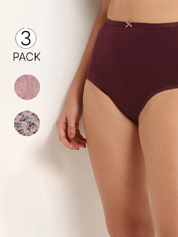 Printed Animal Print Women Shorts for a Wild and Stylish AppearanceWunderlove Multicolor Cotton Blend Full Briefs - Pack of 3 Printed Animal Print Women Shorts for a Wild and Stylish AppearanceWunderlove Multicolor Cotton Blend Full Briefs - Pack of 3