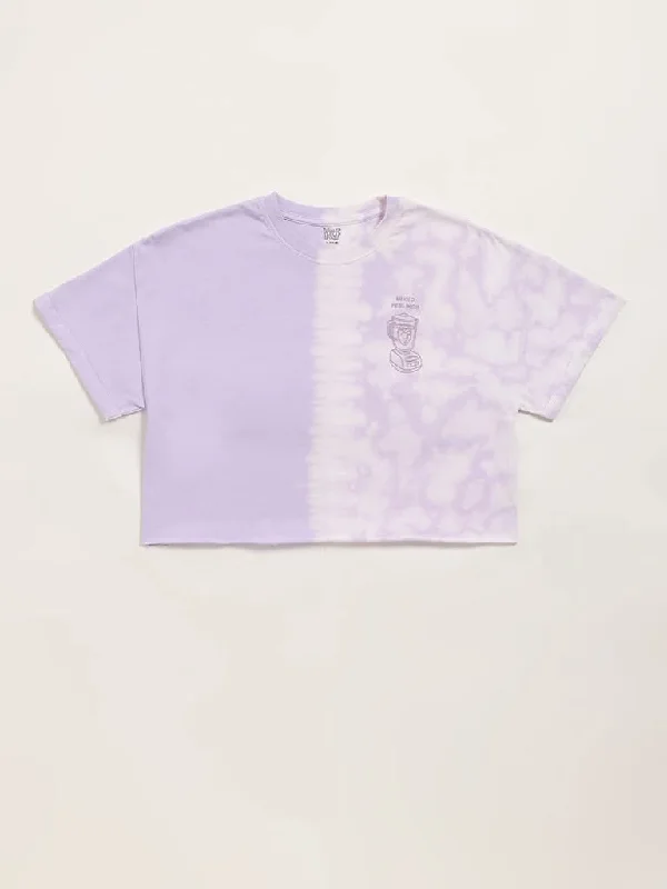 Printed Animal Print Women Shorts for a Wild and Stylish AppearanceY&F Kids Lavender Crop T-Shirt Printed Animal Print Women Shorts for a Wild and Stylish AppearanceY&F Kids Lavender Crop T-Shirt
