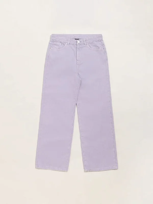 Printed Animal Print Women Shorts for a Wild and Stylish AppearanceY&F Kids Lilac Relaxed - Fit Mid Rise Jeans Printed Animal Print Women Shorts for a Wild and Stylish AppearanceY&F Kids Lilac Relaxed - Fit Mid Rise Jeans