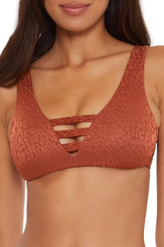 Tropical - themed bikini for a vacation - ready beach outfitBECCA BRALETTE