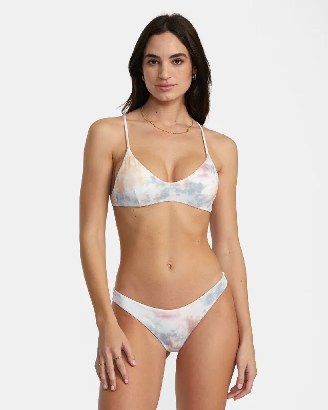 Lace - trimmed bikini for an elegant and romantic touchCross Back Tie Bralette Bikini Top - Multi Lace - trimmed bikini for an elegant and romantic touchCross Back Tie Bralette Bikini Top - Multi