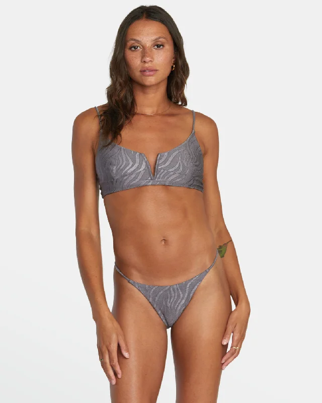 Ruched bikini with fabric gathers for a slimming effectFeral V-Wire Cropped Bikini Top - Shark Ruched bikini with fabric gathers for a slimming effectFeral V-Wire Cropped Bikini Top - Shark