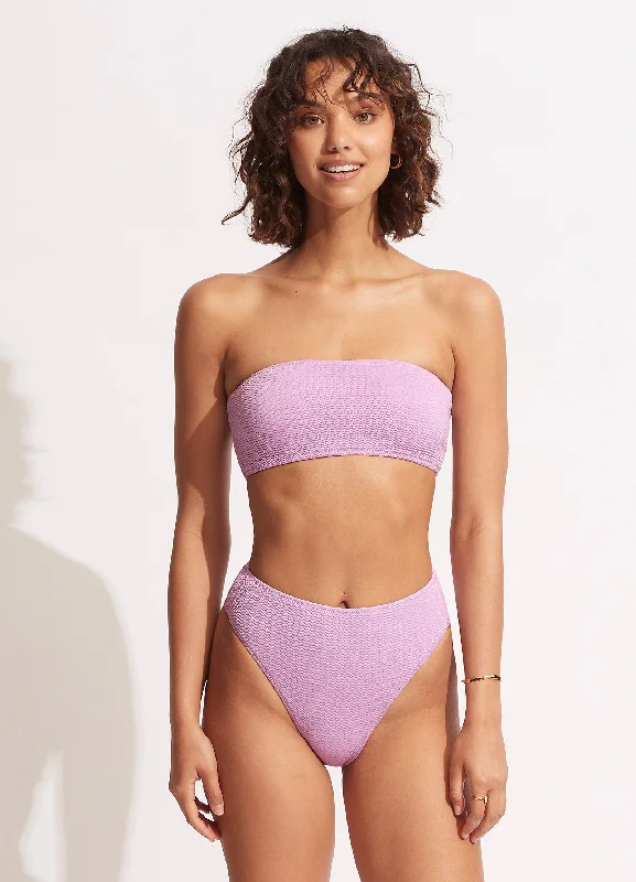 Sustainable bikini made from recycled materials for eco - conscious beachgoersSea Dive High Rise Pant - Lilac Sustainable bikini made from recycled materials for eco - conscious beachgoersSea Dive High Rise Pant - Lilac