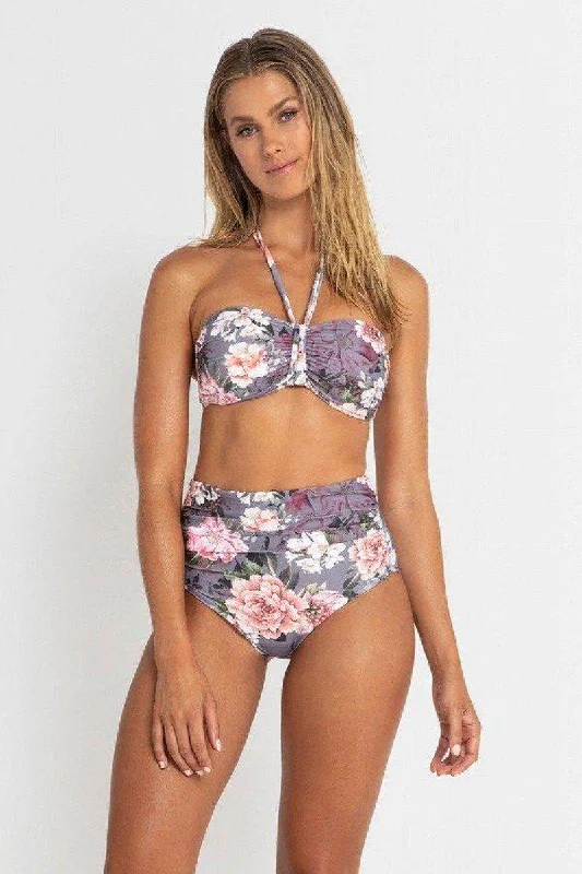 Monokini - style bikini with a unique one - piece - meets - bikini designSS31227 Abelia Gathered Retro Pant - Storm Monokini - style bikini with a unique one - piece - meets - bikini designSS31227 Abelia Gathered Retro Pant - Storm