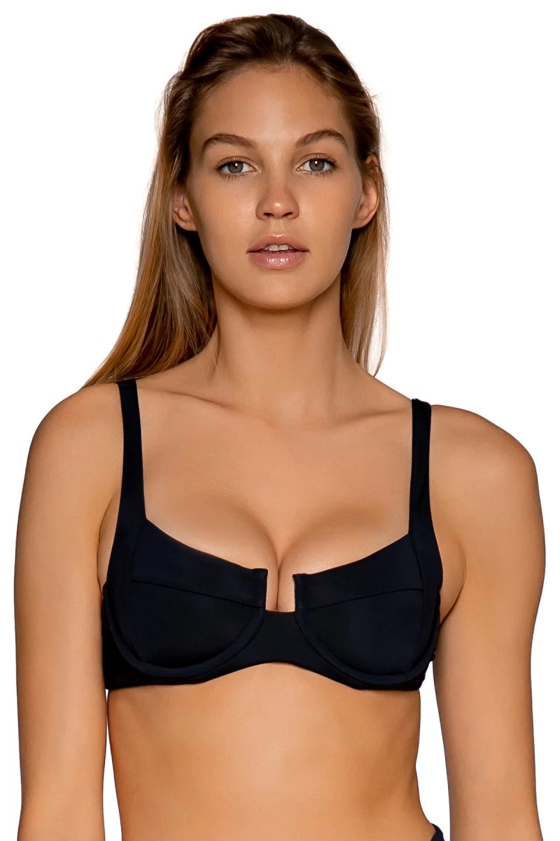 Push - up bikini top to enhance the bust for a confident beach appearanceSUNSETS JULIETTE UNDERWIRE BRA TOP Push - up bikini top to enhance the bust for a confident beach appearanceSUNSETS JULIETTE UNDERWIRE BRA TOP